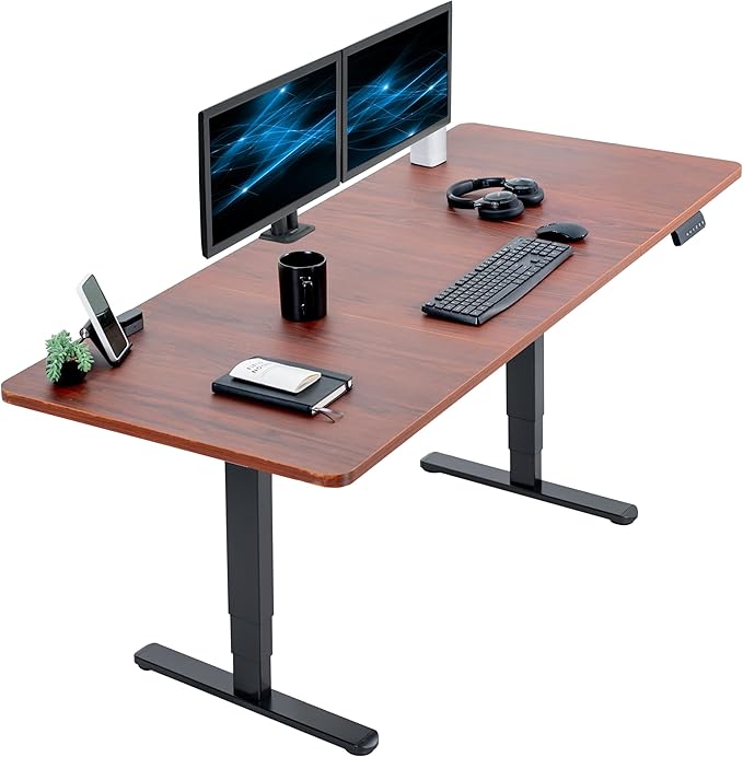 Dark Walnut Top / Black Frame