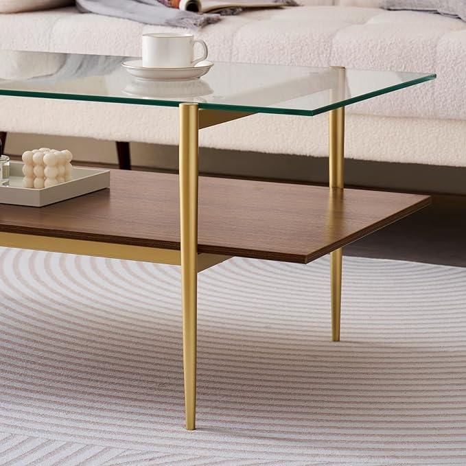 Clear & Walnut