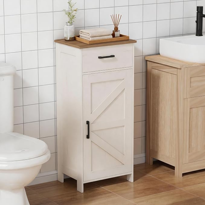 Rustic White and Brown