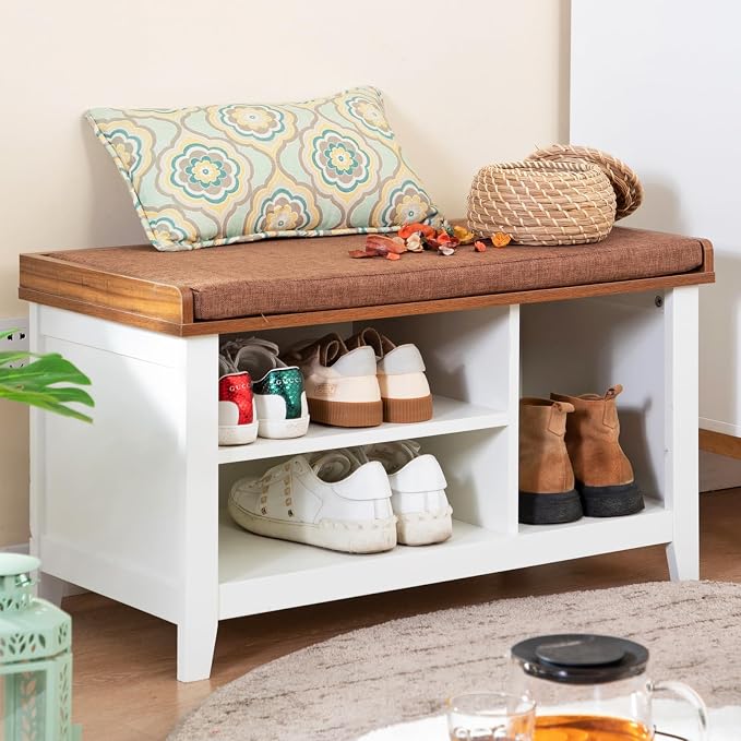 White - Brown Cushion