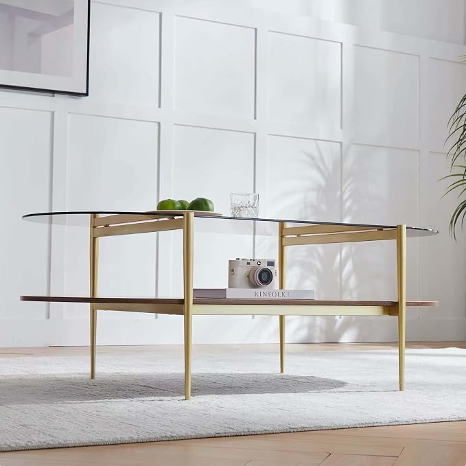 Clear & Walnut
