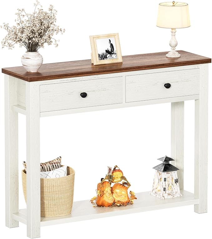 Brown & Antique White