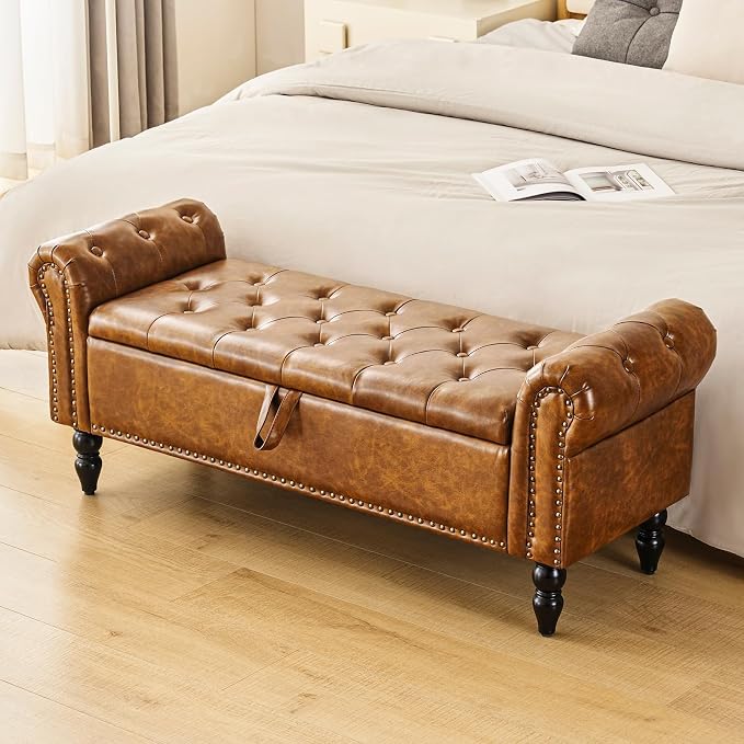Faux Leather/Brown