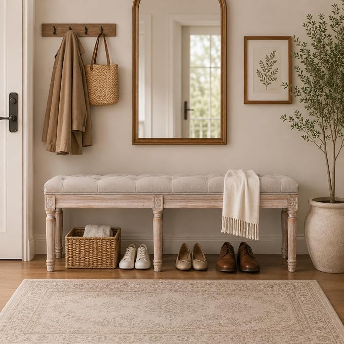 B- Dining Bench; Beige