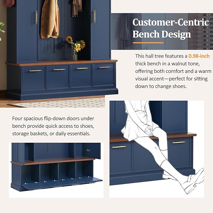 Blue/Adjustable Shelves