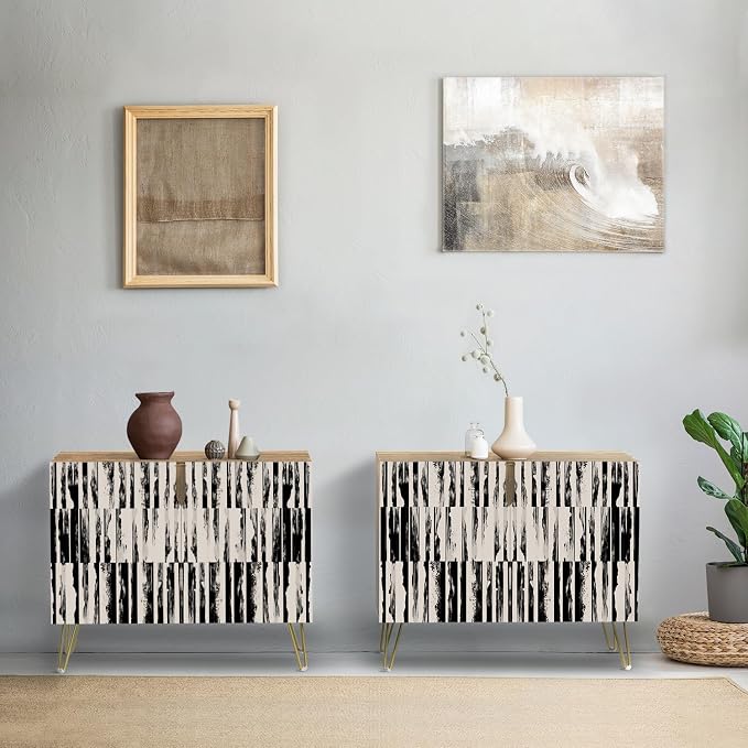 Black & Gray Grunge Line Patterns