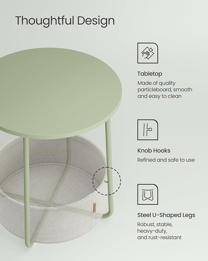 Laurel Green + Cream White
