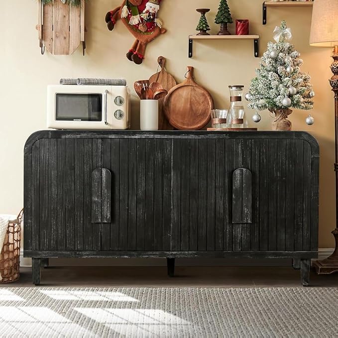 Antique Black + Solid Wood+mdf