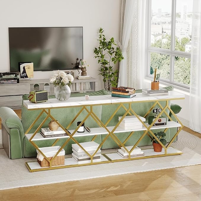 Gold Tube + Marble White