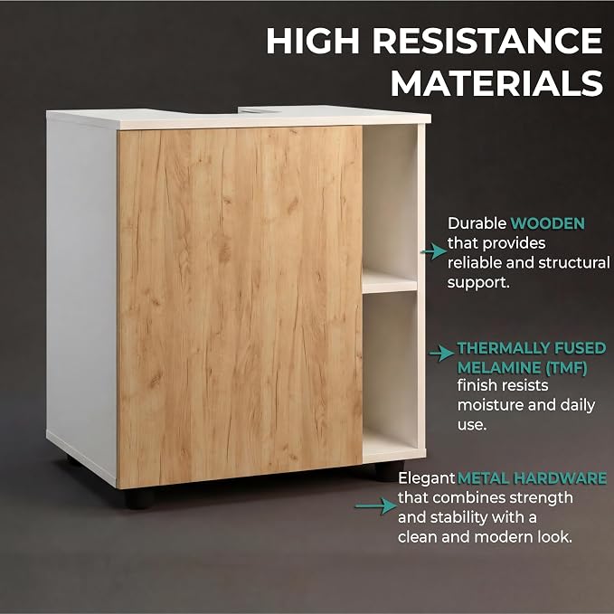 White - Natural Oak