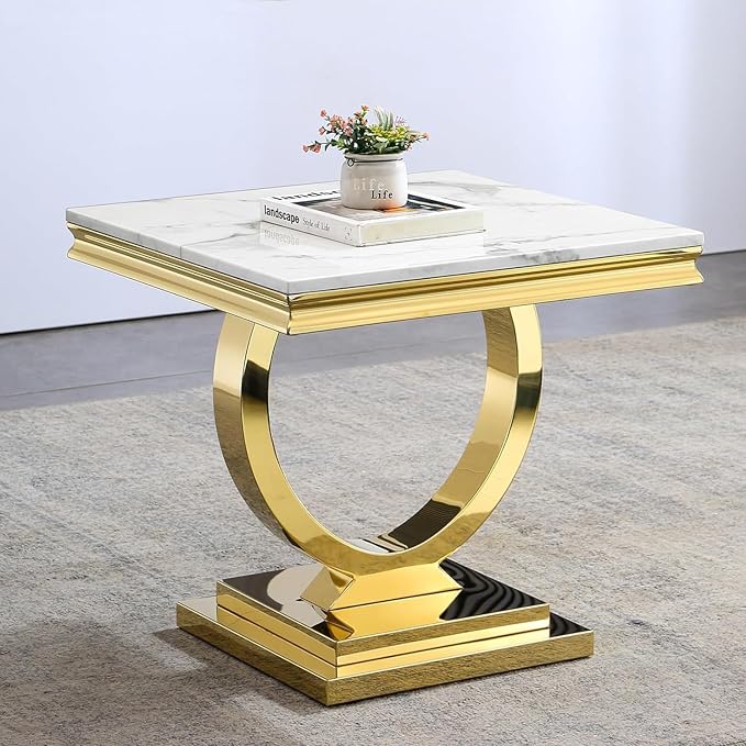 End Table - White Gold