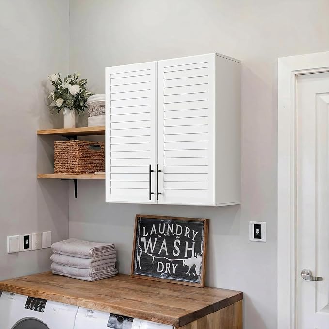 White Louvered