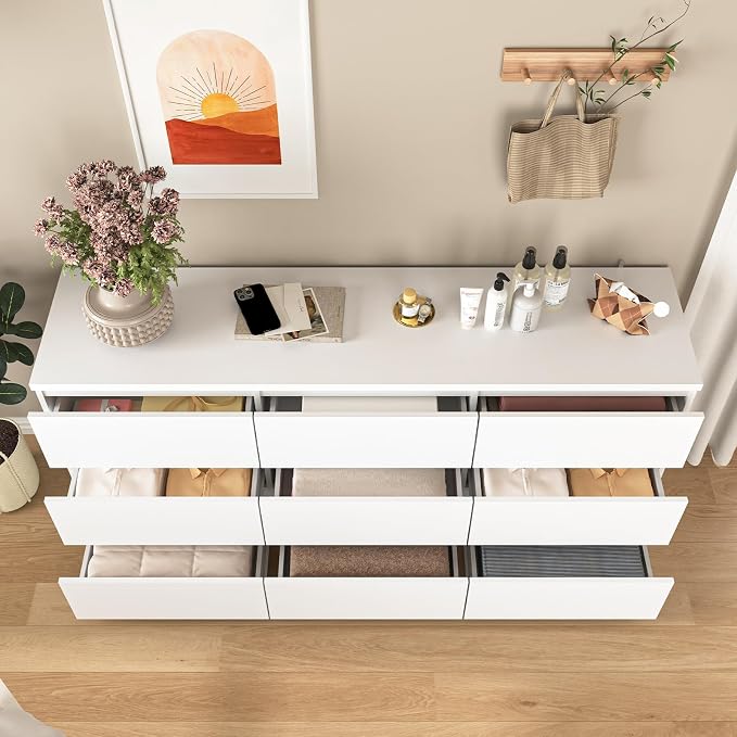 White-9 Drawers