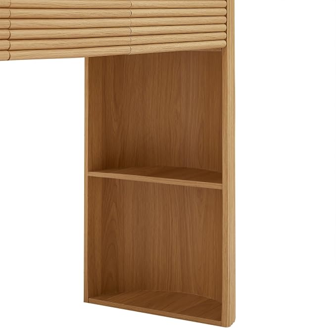 Natural W/Fluted Drawer