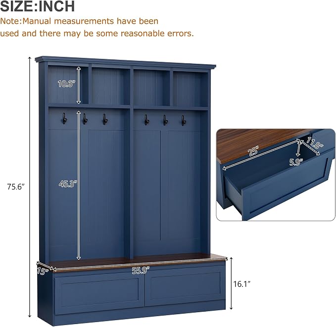 Blue/Coat Rack