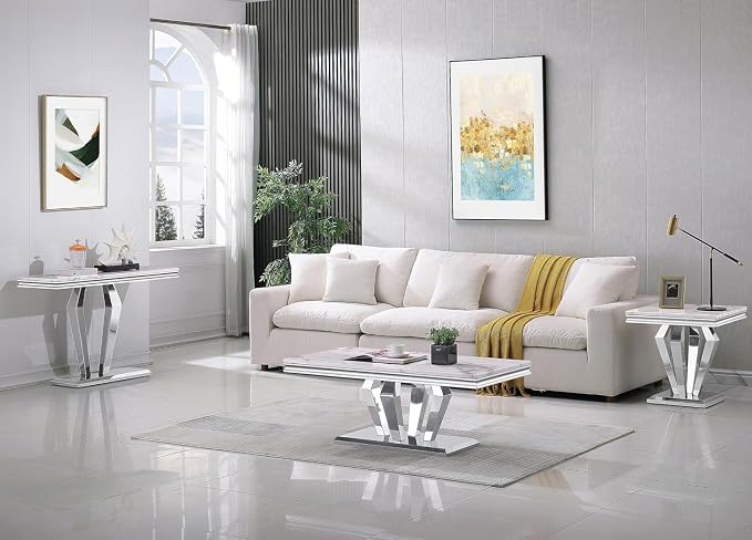 End Table - White Gold