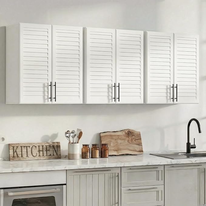 White Louvered