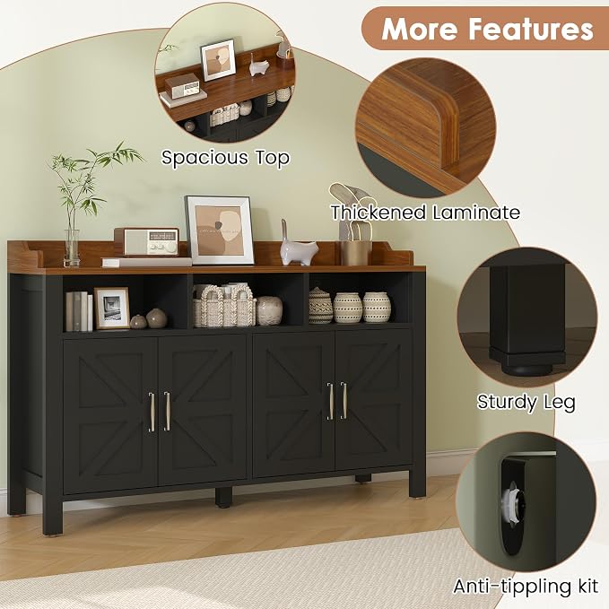 Black/Wood