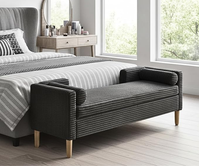 Dark Grey Corduroy