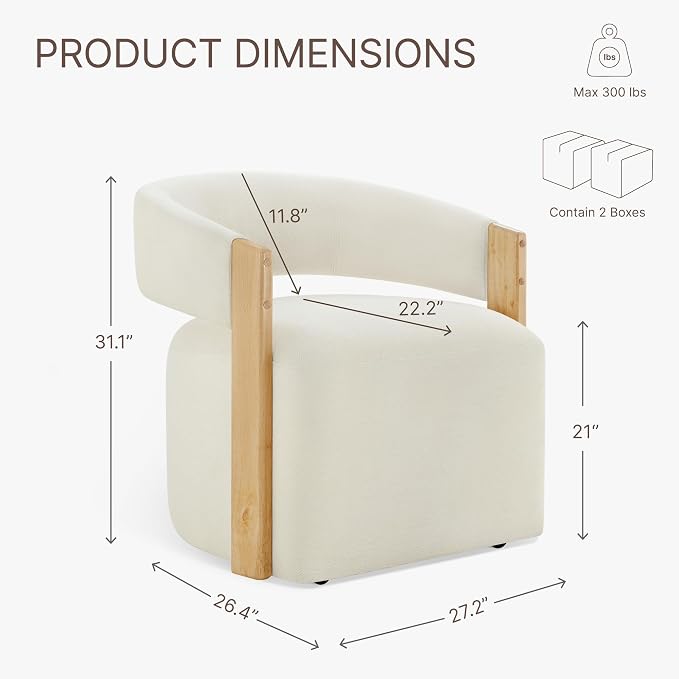 Linen Wooden-armrest