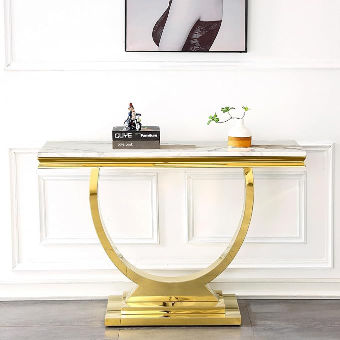 White & Gold - Console Table