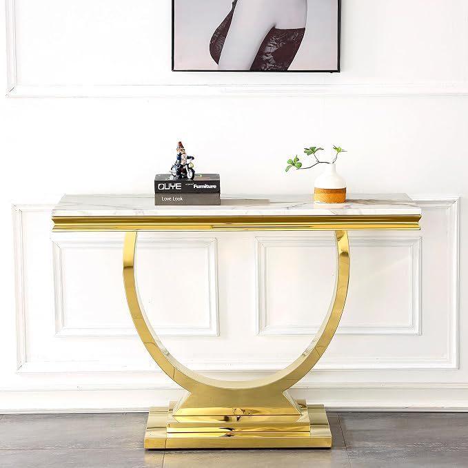 White & Gold - Console Table