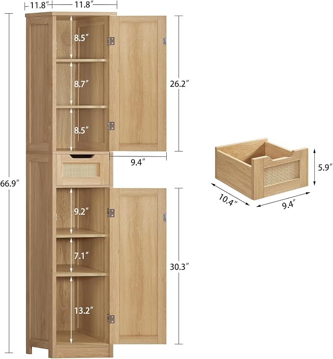 Natural,1drawer