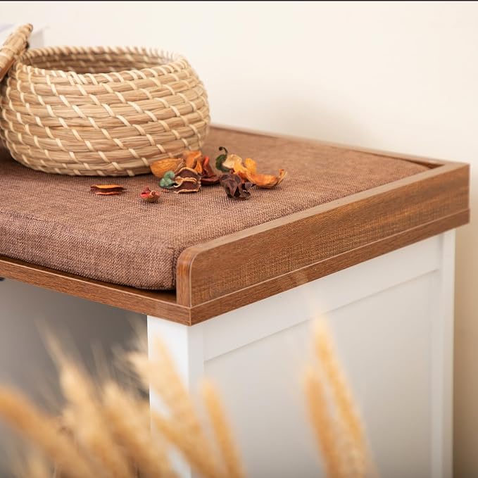 White - Brown Cushion