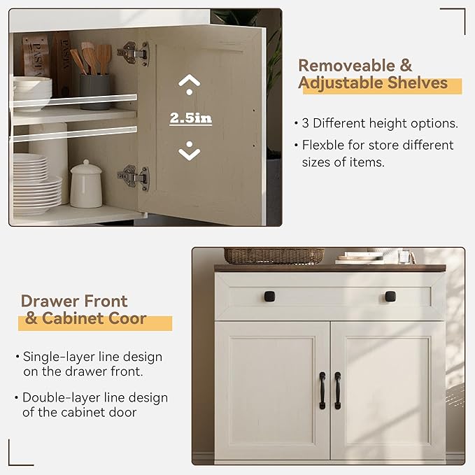 Rustic White Grain