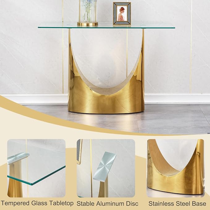 Gold Console Table