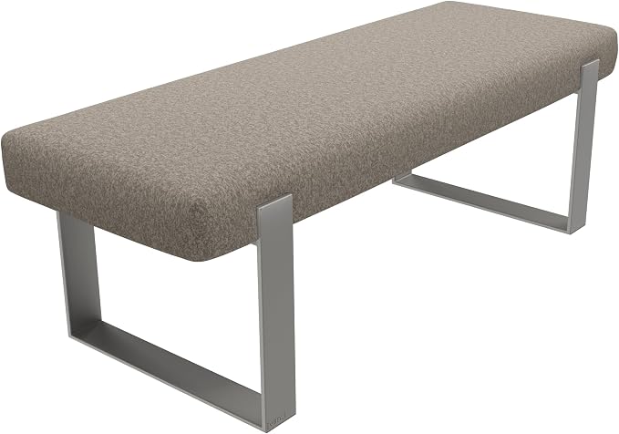 Faux Merino Wool Brown - Brushed Nickel