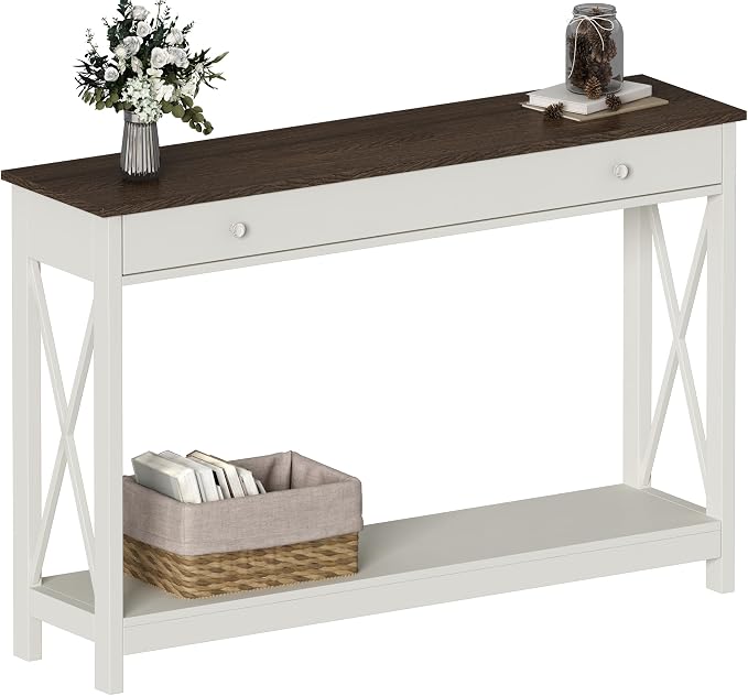 Antique White & Brown