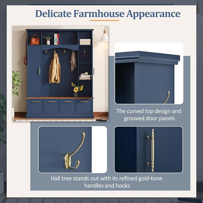 Blue/Adjustable Shelves