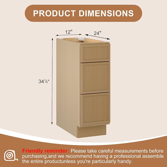 Natural With 3drawers