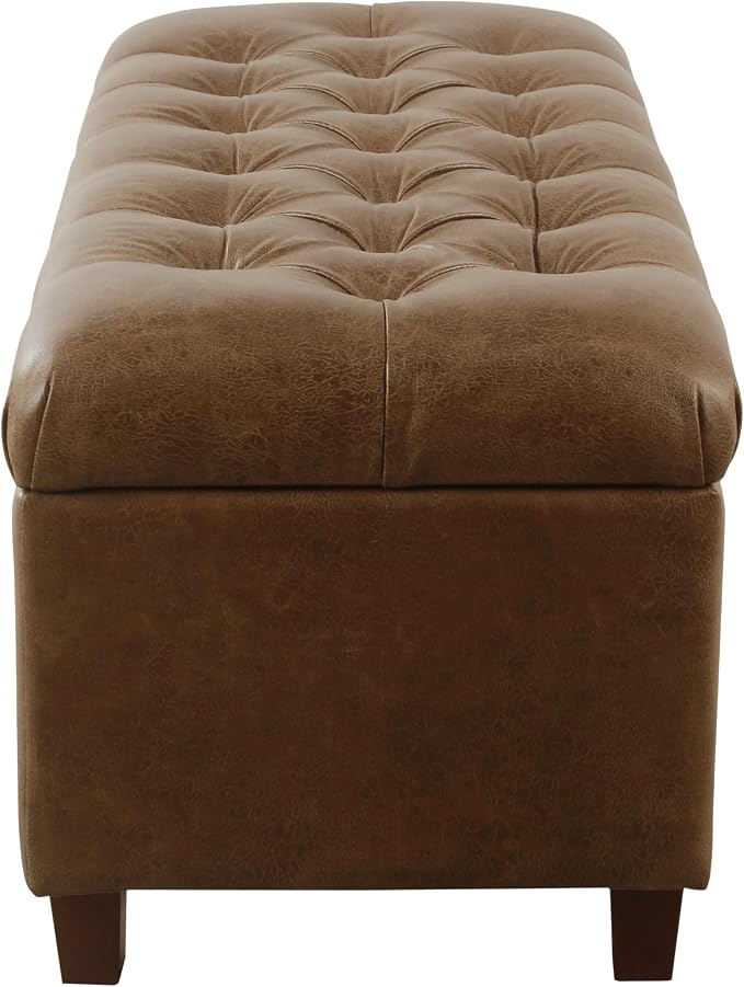 Distressed Brown Faux Leather