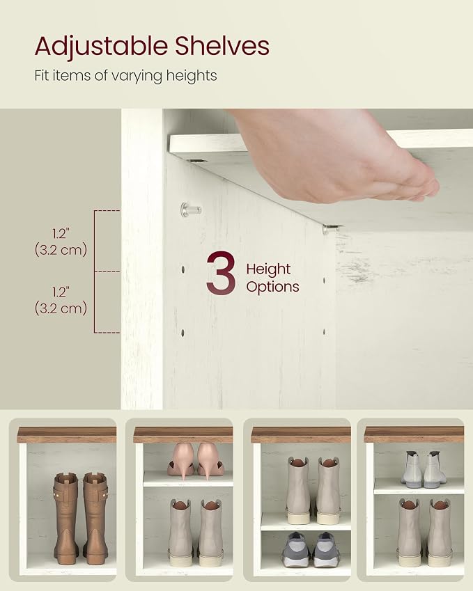 Rustic White + Honey Brown