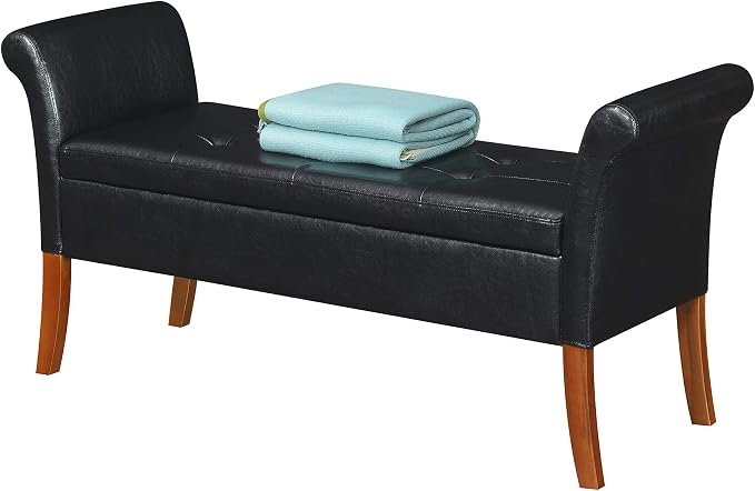 Black Faux Leather