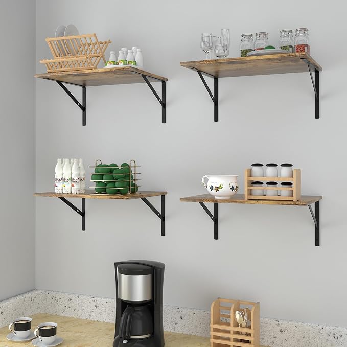 Rustic Brown Shelves