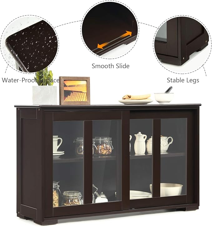 Coffee/Glass Sliding Door