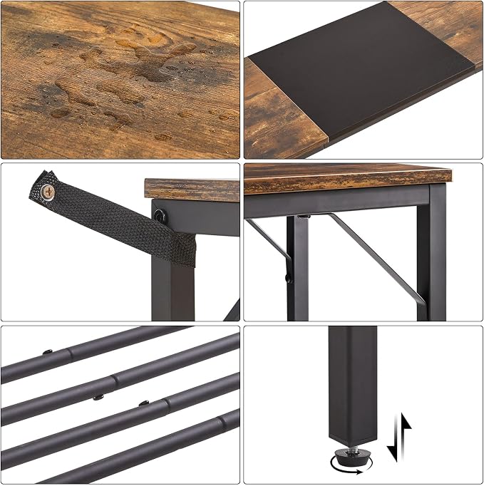 Rustic Brown and Black