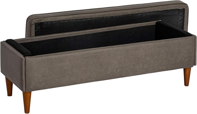 Grey Vegan Leather