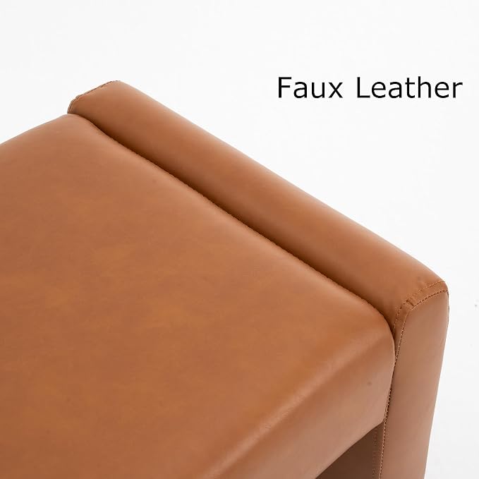 Faux Leather-camel Brown