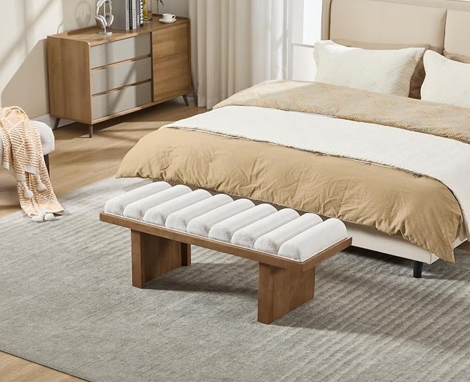 Beige Chenille-natural Wood