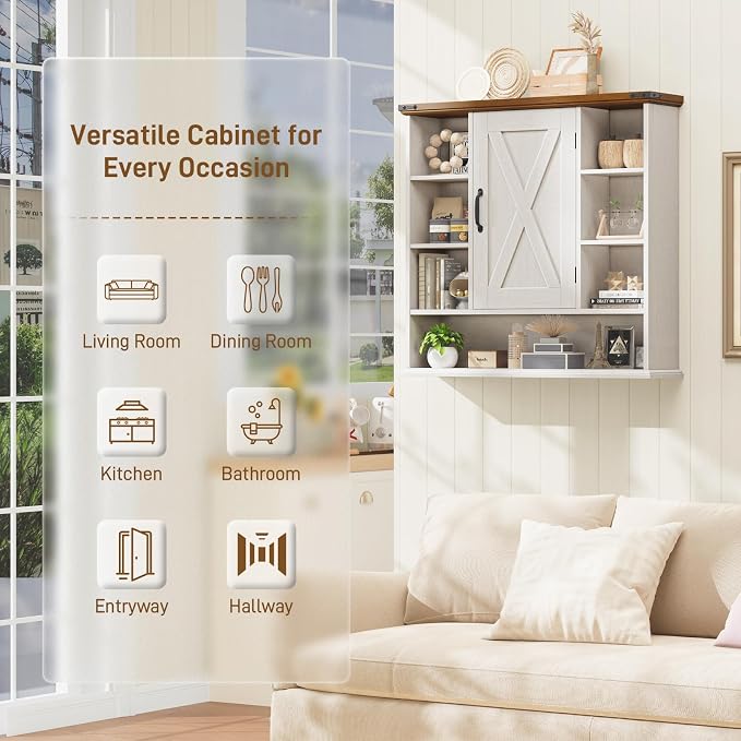 Rustic White and Brown