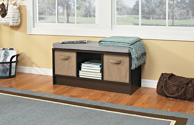 Espresso With Gray Cushion