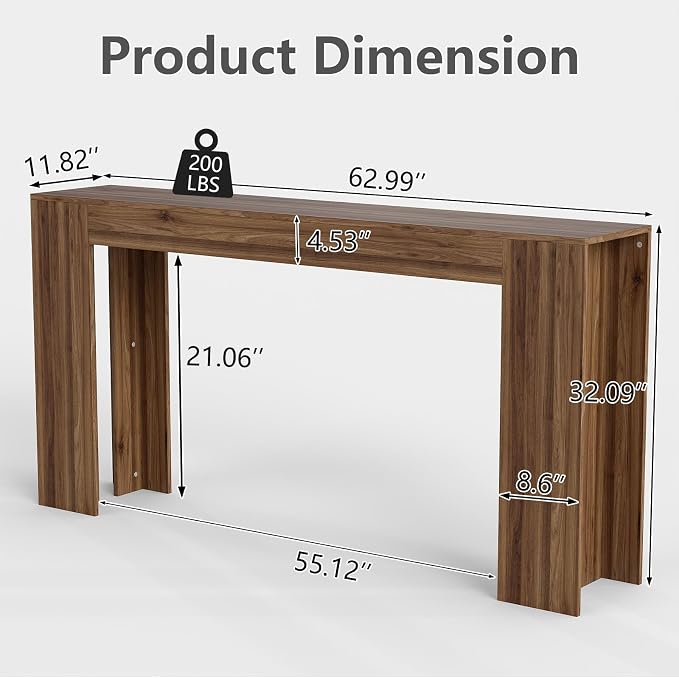 Walnut (63'')