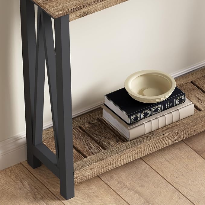 Rustic Oak & Black