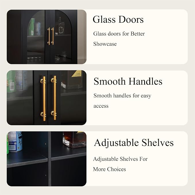 Arched Glass-black