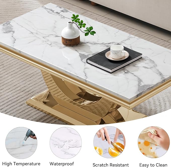 White Gold-coffee Table