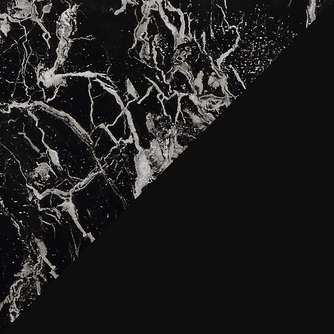 Black Faux Marble/Black